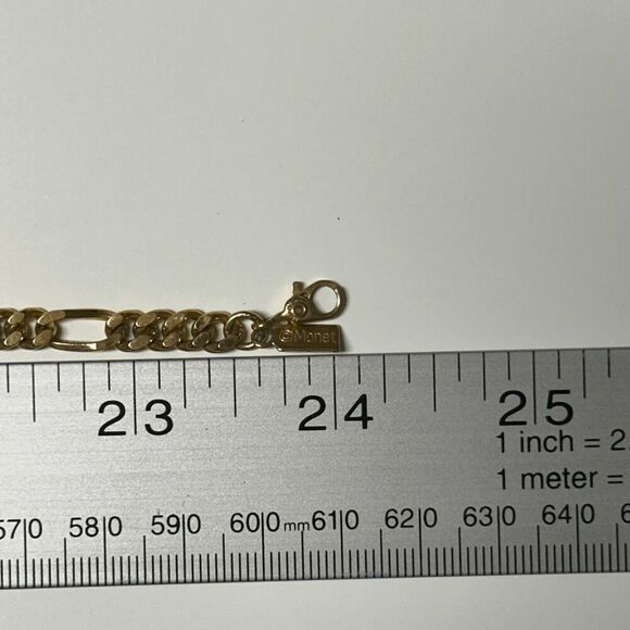 MONET Vintage Gold Plated Figaro 24"‎ Chain - Picture 4 of 4